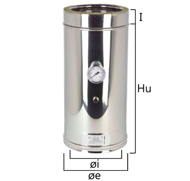 I2IC elemento per inserimento sonda test fumi e temperatura