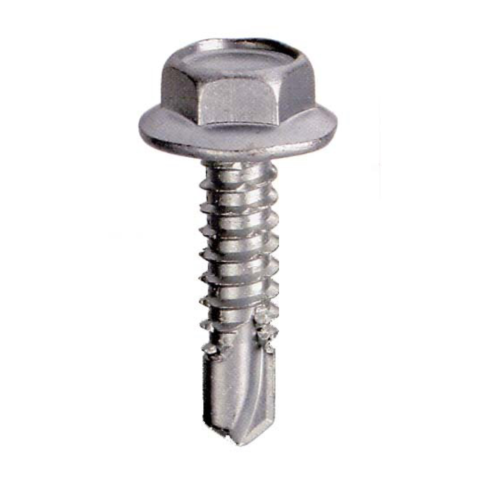 12 Viti Autoperforanti Testa Esagonale In Acciaio Inox A2 - Bolt World