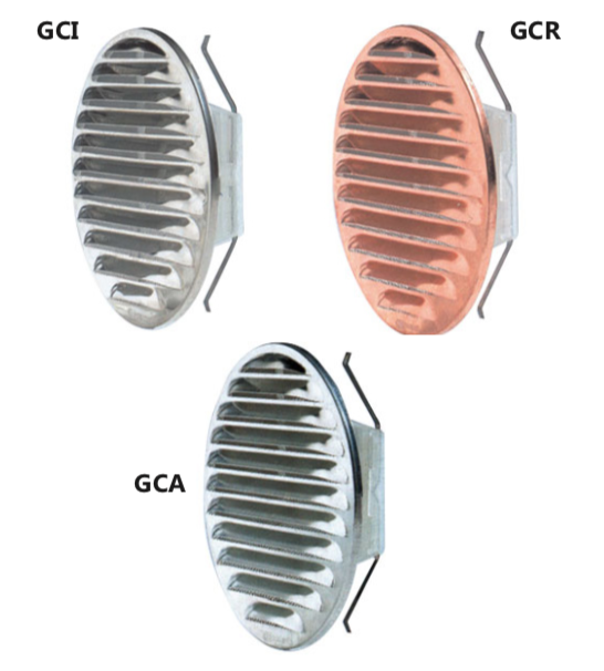 GCI/GCR/GCA Griglie circolari