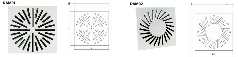 DAM01 / DAM02 Diffusori alta induzione