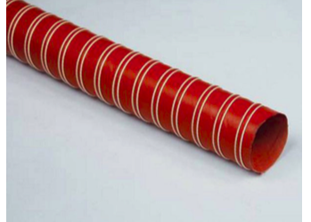 P4-S Tubo flessibile realizzato con doppio strato di tessuto in fibra di vetro spalmato di silicone