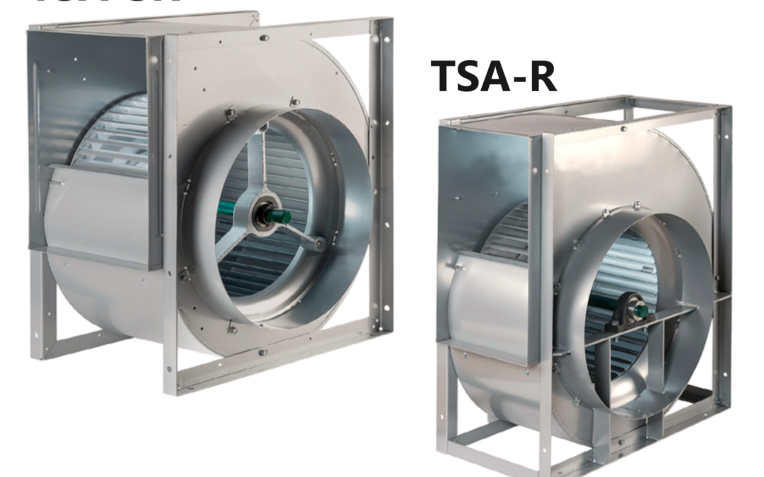 TSA-SR/TSA-R Ventilatori centrifughi a semplice aspirazione a trasmissione realizzati in acciaio zincato