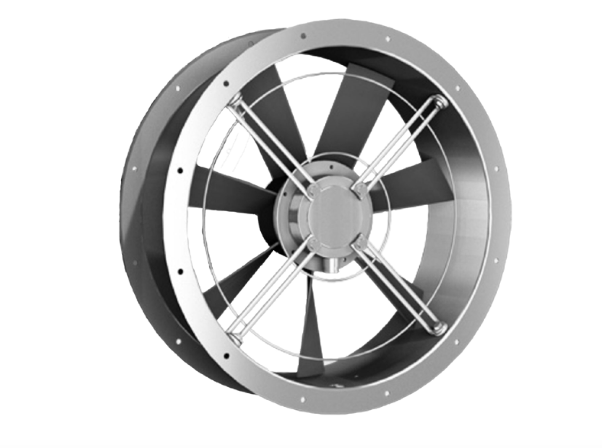Metallo Condotto Estrattore Ventola 250mm Inline Commerciale Industriale Assiale